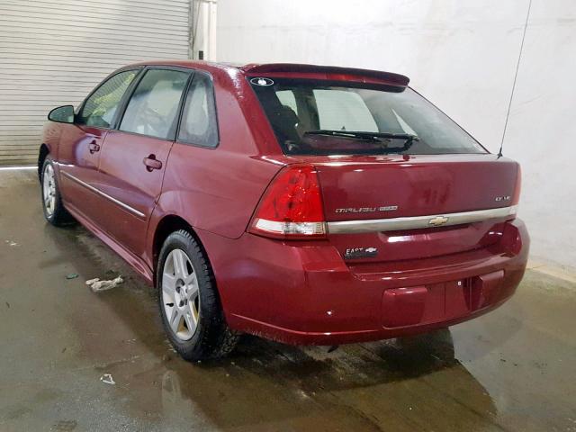 1G1ZT61896F149172 - 2006 CHEVROLET MALIBU MAX MAROON photo 3