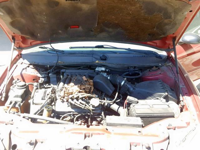 1FAFP52U33G128768 - 2003 FORD TAURUS LX RED photo 7