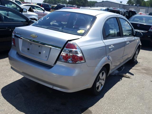 KL1TD56698B067763 - 2008 CHEVROLET AVEO BASE Gümüş foto 4