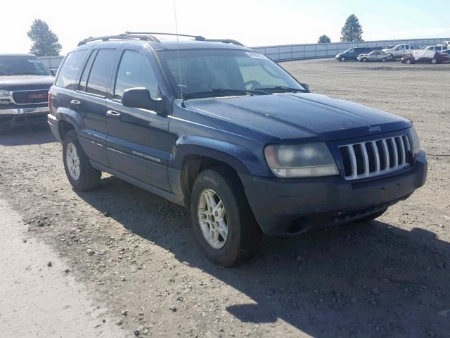 1J4GW48S54C400600 - 2004 JEEP GRAND CHER BLUE photo 1