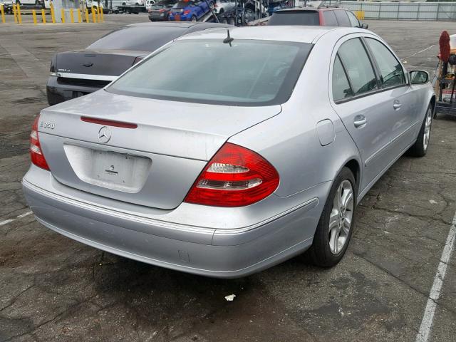 WDBUF56J86A827484 - 2006 MERCEDES-BENZ E 350 SILVER photo 4