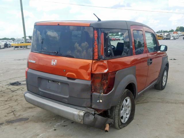 5J6YH27644L026777 - 2004 HONDA ELEMENT EX ORANGE photo 9