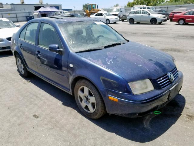 3VWSB69M81M160327 - 2001 VOLKSWAGEN JETTA GLS BLUE photo 1