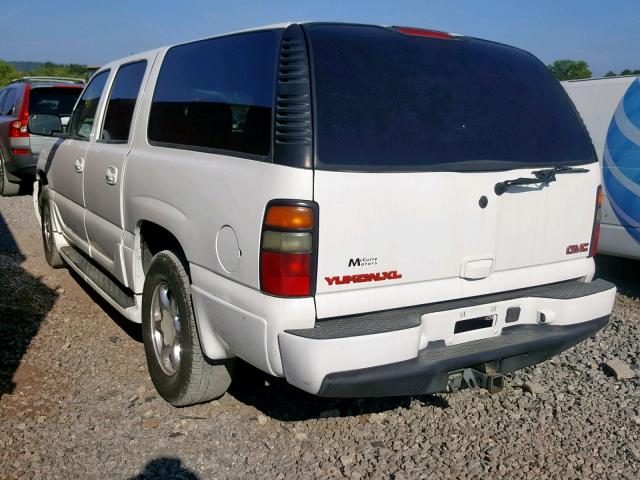 1GKFK66U25J169475 - 2005 GMC YUKON XL D WHITE photo 3