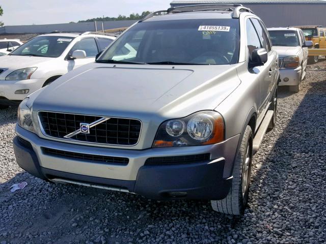 YV1CY59H241038013 - 2004 VOLVO XC90 SILVER photo 2