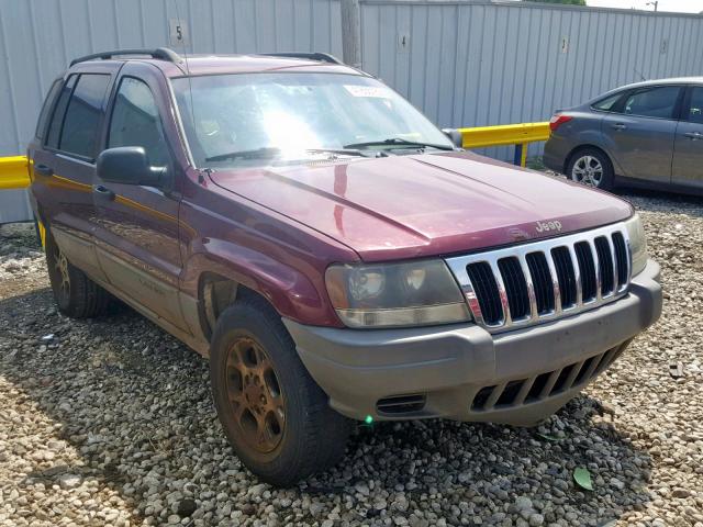 1J4GW48SX2C140871 - 2002 JEEP GRAND CHER BURGUNDY photo 1