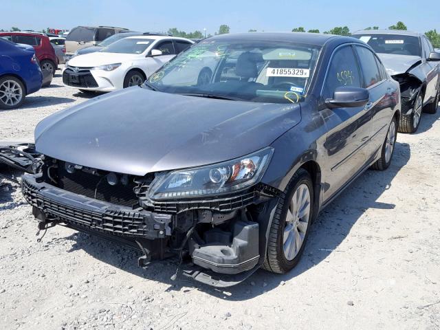 1HGCR2F82EA186929 - 2014 HONDA ACCORD EXL GRAY photo 2