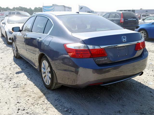 1HGCR2F82EA186929 - 2014 HONDA ACCORD EXL GRAY photo 3