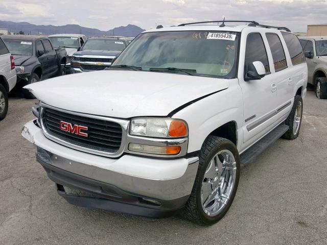 3GKEC16Z75G222566 - 2005 GMC YUKON XL C WHITE photo 2