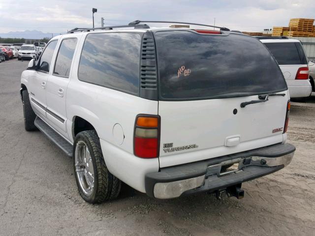 3GKEC16Z75G222566 - 2005 GMC YUKON XL C WHITE photo 3