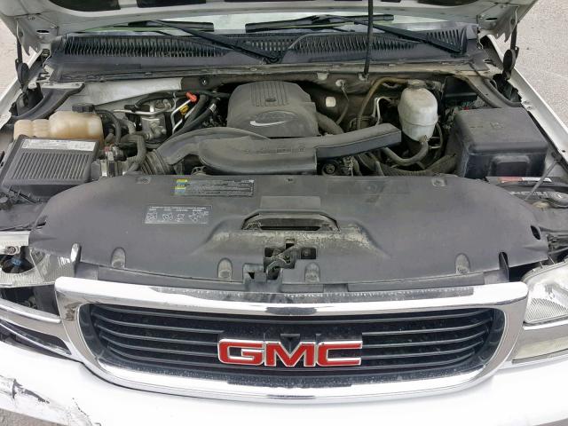 3GKEC16Z75G222566 - 2005 GMC YUKON XL C WHITE photo 7