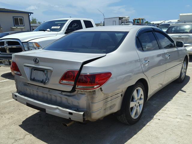 JTHBA30G255085274 - 2005 LEXUS ES 330 SILVER photo 4