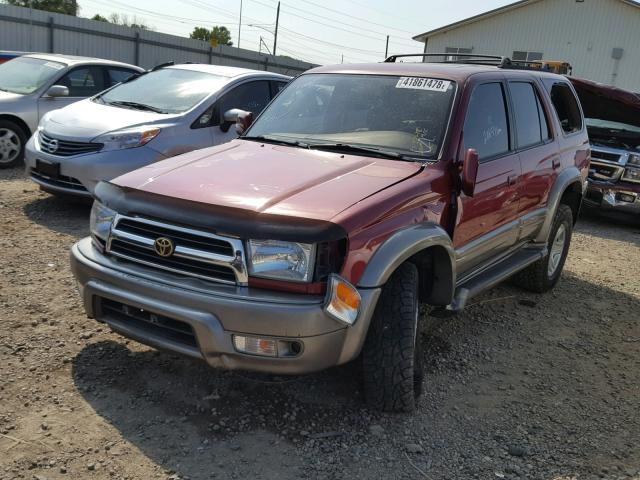 JT3HN87R8X0228821 - 1999 TOYOTA 4RUNNER LI RED photo 2