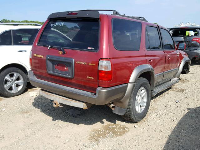 JT3HN87R8X0228821 - 1999 TOYOTA 4RUNNER LI RED photo 4