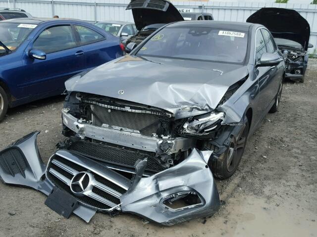 WDDZF4KB0HA229124 - 2017 MERCEDES-BENZ E 300 4MAT GRAY photo 2