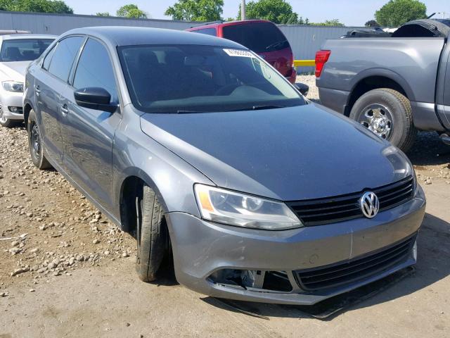 3VW2K7AJ1CM310353 - 2012 VOLKSWAGEN JETTA BASE CHARCOAL photo 1