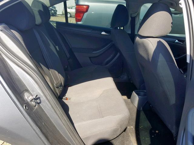 3VW2K7AJ1CM310353 - 2012 VOLKSWAGEN JETTA BASE CHARCOAL photo 6