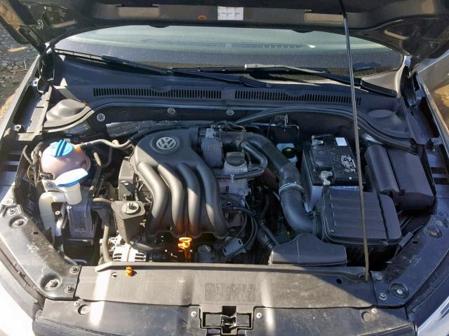 3VW2K7AJ1CM310353 - 2012 VOLKSWAGEN JETTA BASE CHARCOAL photo 7