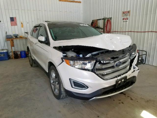 2FMPK4K86FBB54833 - 2015 FORD EDGE TITAN WHITE photo 1