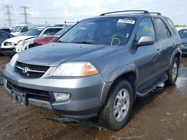 2HNYD186X1H519540 - 2001 ACURA MDX TOURIN GRAY photo 2