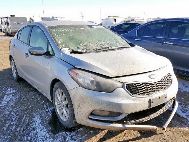 KNAFX4A81F5365118 - 2015 KIA FORTE EX SILVER photo 1