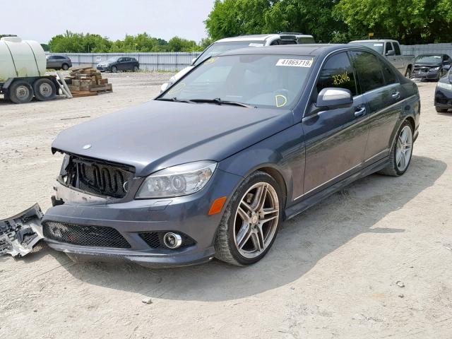 WDDGF87X99F305141 - 2009 MERCEDES-BENZ C 350 4MAT GRAY photo 2