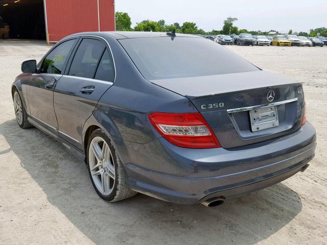 WDDGF87X99F305141 - 2009 MERCEDES-BENZ C 350 4MAT GRAY photo 3