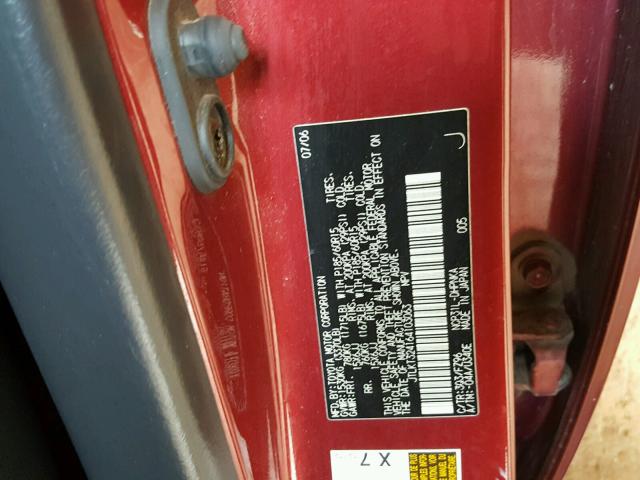 JTLKT324164103063 - 2006 TOYOTA SCION XB PURPLE photo 10