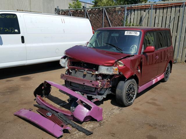 JTLKT324164103063 - 2006 TOYOTA SCION XB PURPLE photo 2