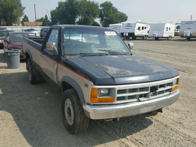 1B7GG26X1MS333666 - 1991 DODGE DAKOTA TWO TONE photo 1