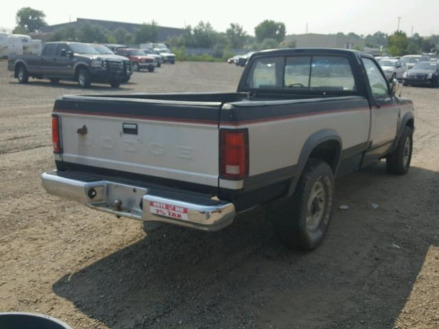 1B7GG26X1MS333666 - 1991 DODGE DAKOTA TWO TONE photo 4