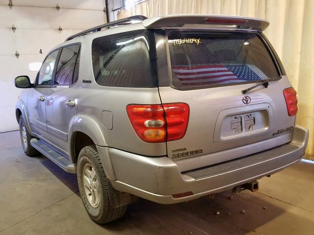 5TDBT48A73S147177 - 2003 TOYOTA SEQUOIA LI SILVER photo 3