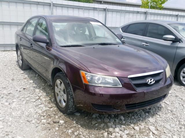 5NPET46C56H057215 - 2006 HYUNDAI SONATA GL PURPLE photo 1