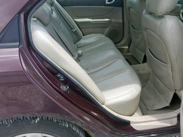 5NPET46C56H057215 - 2006 HYUNDAI SONATA GL PURPLE photo 6