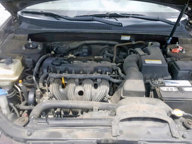 5NPET46C56H057215 - 2006 HYUNDAI SONATA GL PURPLE photo 7