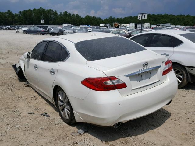 JN1BY1AP1BM324155 - 2011 INFINITI M37 WHITE photo 3