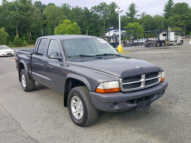 1D7HG48N54S764447 - 2004 DODGE DAKOTA QUA GRAY photo 1