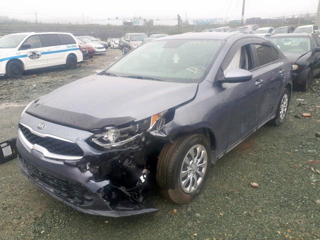 3KPF24ADXKE046541 - 2019 KIA FORTE FE GRAY photo 2