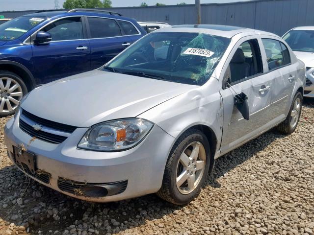 1G1AL58F987161797 - 2008 CHEVROLET COBALT LT SILVER photo 2