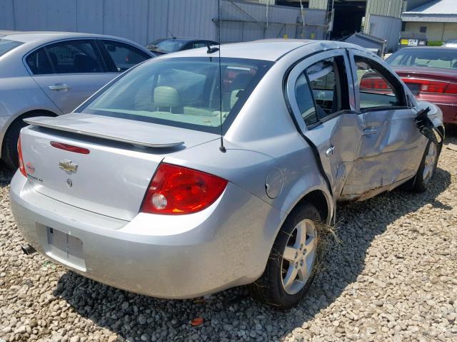 1G1AL58F987161797 - 2008 CHEVROLET COBALT LT SILVER photo 4