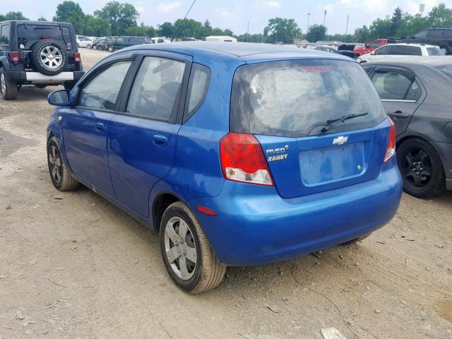 KL1TD66608B168194 - 2008 CHEVROLET AVEO BASE Mavi foto 3