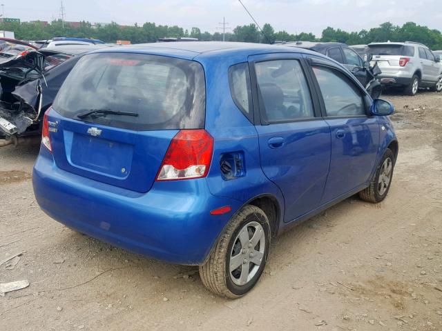 KL1TD66608B168194 - 2008 CHEVROLET AVEO BASE Mavi foto 4