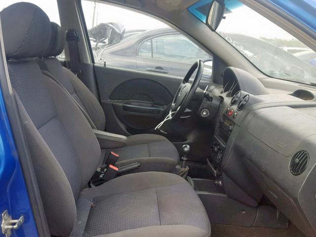KL1TD66608B168194 - 2008 CHEVROLET AVEO BASE Mavi foto 5