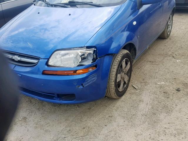 KL1TD66608B168194 - 2008 CHEVROLET AVEO BASE Mavi foto 9