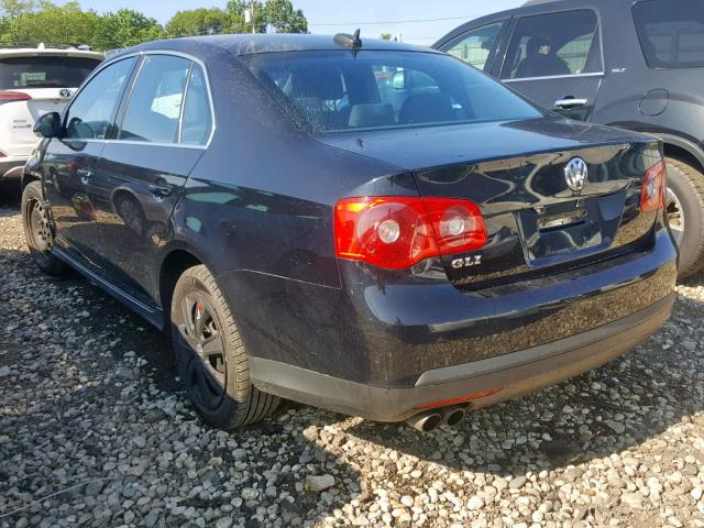 3VWTJ71K96M776620 - 2006 VOLKSWAGEN JETTA GLI BLACK photo 3