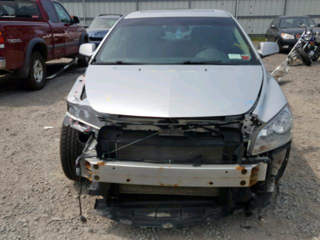 1G1ZG5E76CF277834 - 2012 CHEVROLET MALIBU LTZ ვერცხლისფერი ფოტო 9