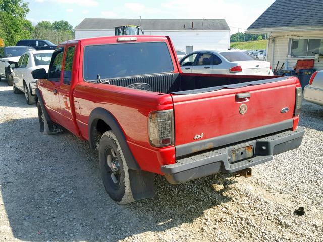 1FTZR15U41PA16211 - 2001 FORD RANGER SUP RED photo 3