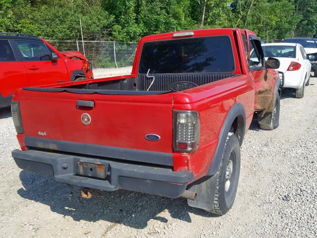 1FTZR15U41PA16211 - 2001 FORD RANGER SUP RED photo 4