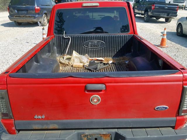 1FTZR15U41PA16211 - 2001 FORD RANGER SUP RED photo 6