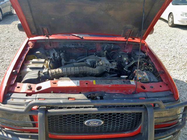 1FTZR15U41PA16211 - 2001 FORD RANGER SUP RED photo 7